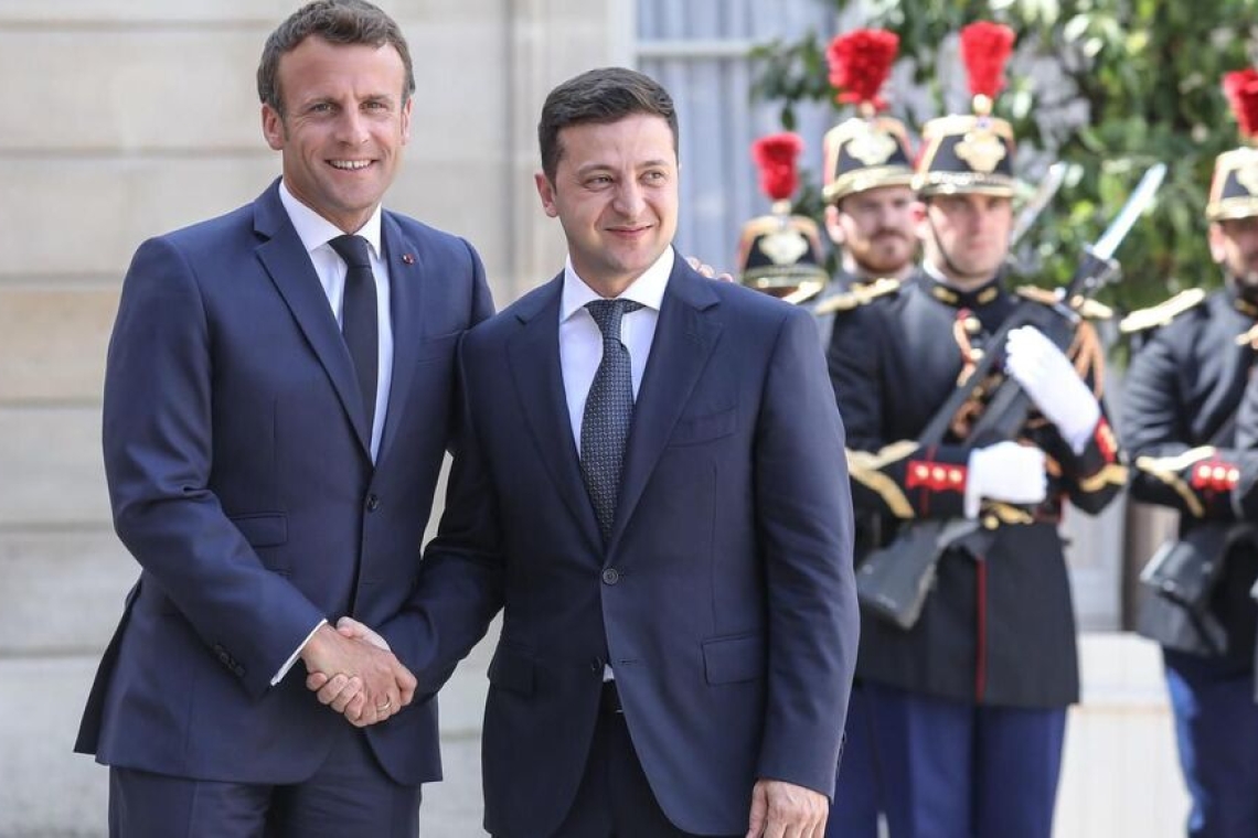 France: Le président Emmanuel Macron réaffirme son soutien à l'Ukraine